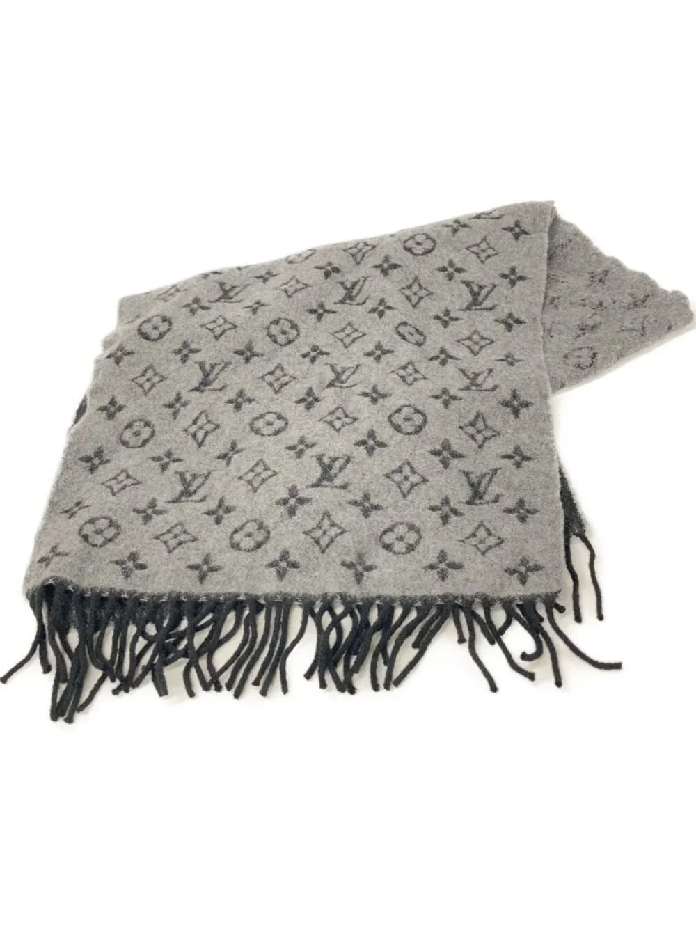 Louis Vuitton Gray Monogram Gradient Scarf